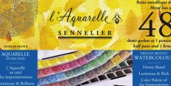 Sennelier Zestaw akwareli w półkostkach l'Aquarelle - - 48 szt.