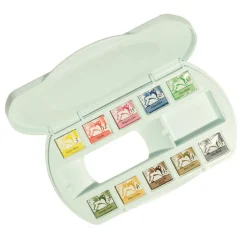 Renesans Zestaw akwareli w półkostkach w plastikowym etui - - 10 szt.