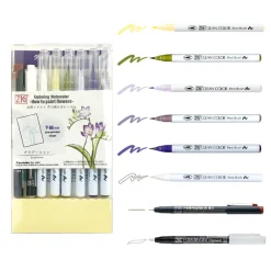 Kuretake Zestaw akwarelowy Watercolor Flowers, Gradation - - 11 szt. > Markery, Brushpeny I Pisaki