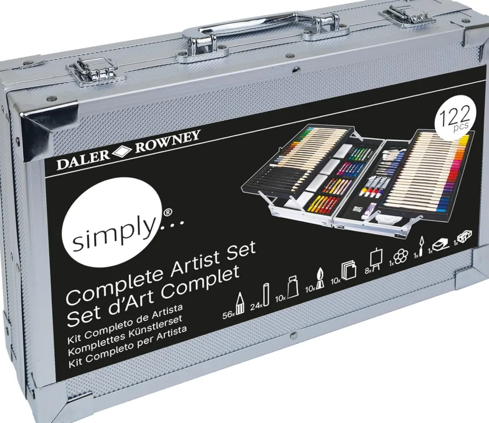 Daler Rowney Zestaw artystyczny Complete Art Set w walizce - - 122 szt.