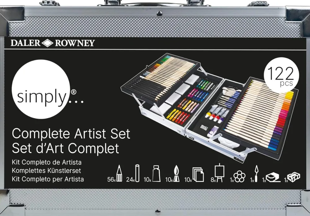 Daler Rowney Zestaw artystyczny Complete Art Set w walizce - - 122 szt.