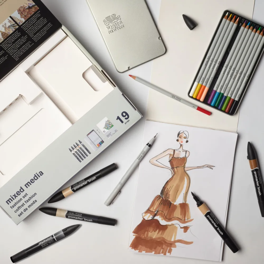 Winsor & Newton Zestaw artystyczny Mixed Media Fashion - - 19 pcs