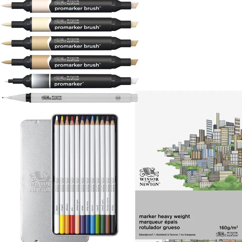 Winsor & Newton Zestaw artystyczny Mixed Media Fashion - - 19 pcs
