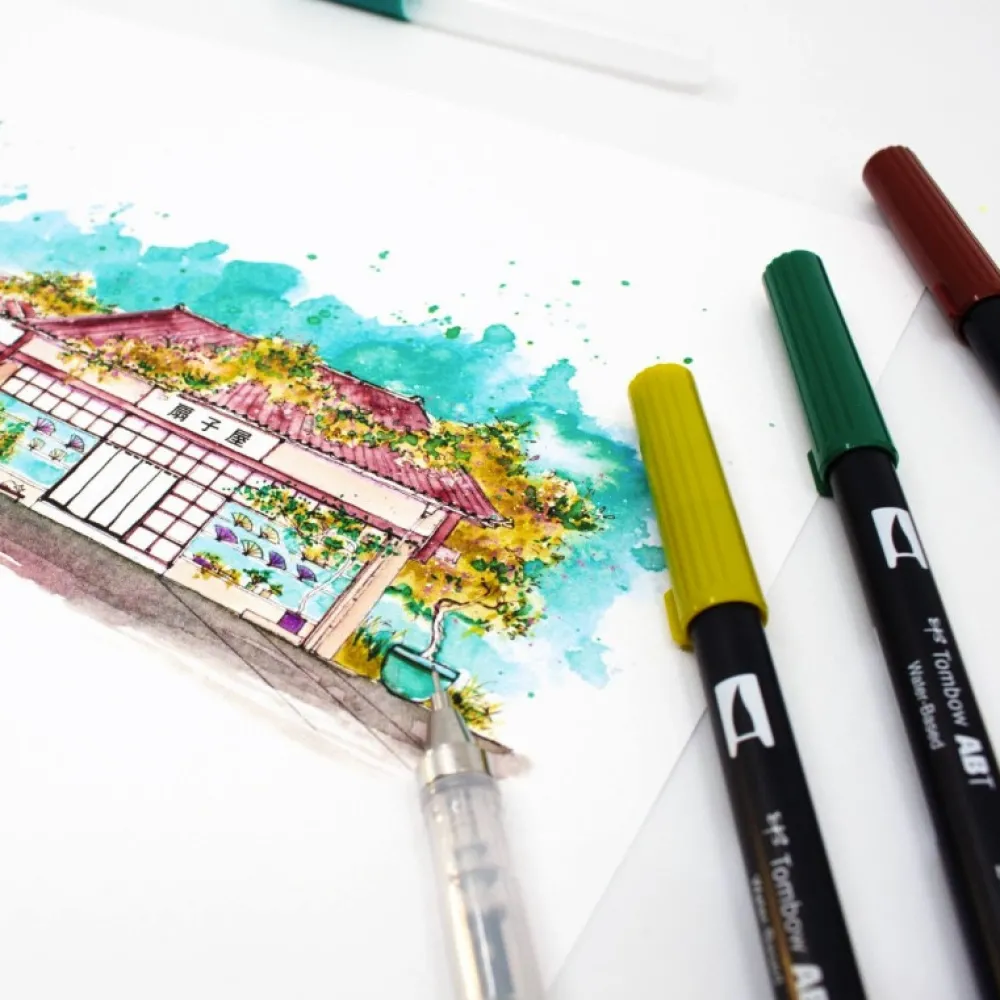 Tombow Zestaw artystyczny Urban Sketching Japan Edition - - 8 szt. > Zestawy Do Rysunku