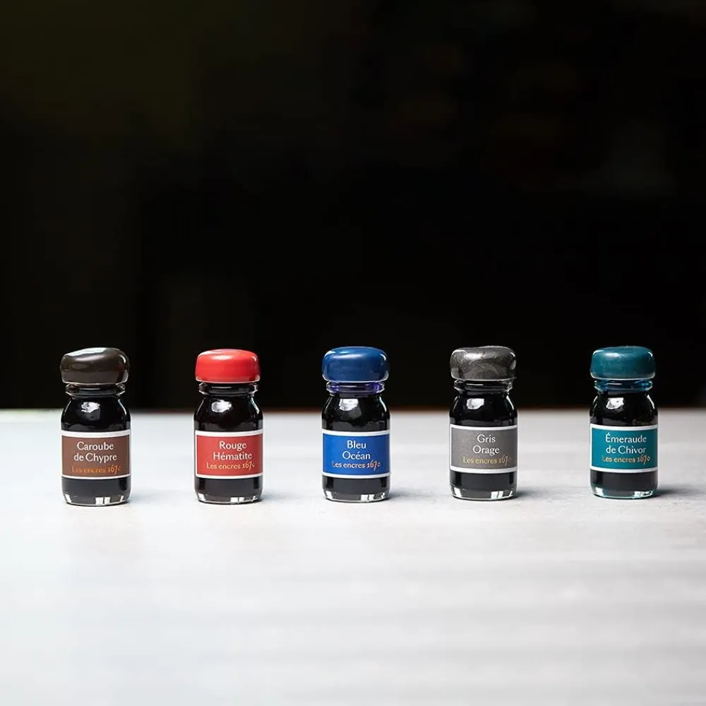 J.Herbin Zestaw atramentów 1670 w butelce - - 5 kolorów x 10 ml > Atramenty