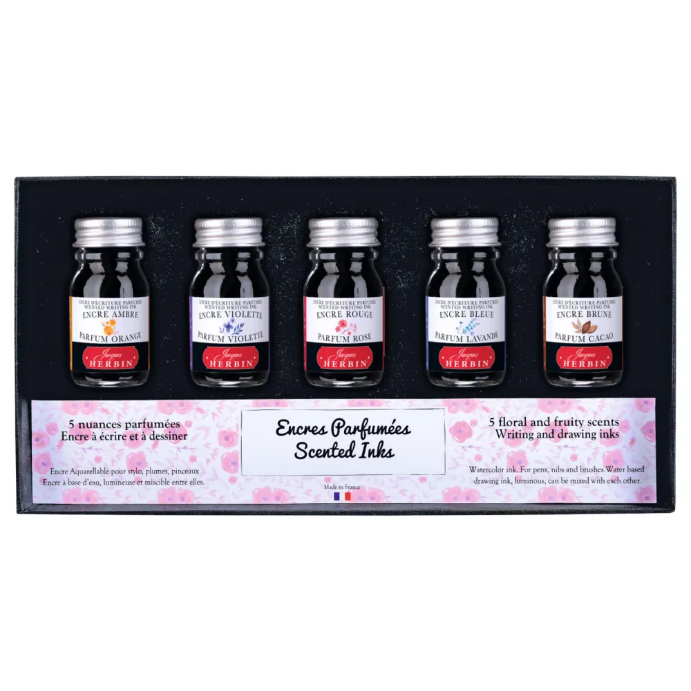 J.Herbin Zestaw atramentów zapachowych - - 5 x 10 ml