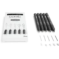 Copic Zestaw cienkopisów Multiliner - Black 5 szt. > Cienkopisy