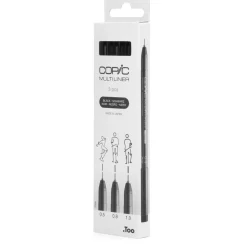 Copic Zestaw cienkopisów Multiliner Broad - Black 3 szt.