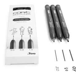 Copic Zestaw cienkopisów Multiliner Broad - Black 3 szt.