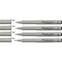 Faber-Castell Zestaw cienkopisów Ecco Pigment - - 4 szt. ><noscript><img width=