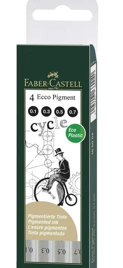 Faber-Castell Zestaw cienkopisów Ecco Pigment - - 8 szt. > Cienkopisy