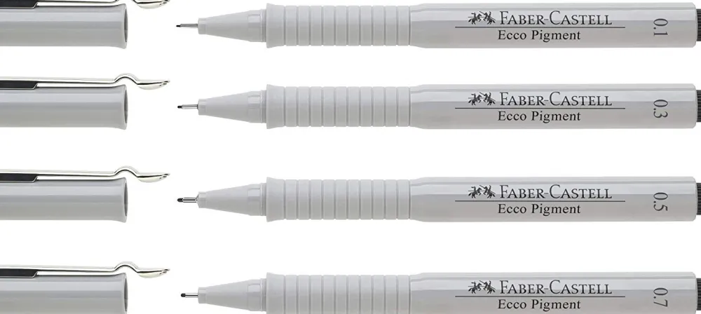 Faber-Castell Zestaw cienkopisów Ecco Pigment - - 4 szt.