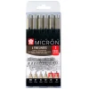 Sakura Zestaw cienkopisów Pigma Micron - - 6 szt. > Markery, Brushpeny I Pisaki