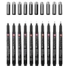 Sakura Zestaw cienkopisów Pigma Micron Black z etui - - 10 szt. > Markery, Brushpeny I Pisaki