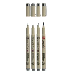 Sakura Zestaw cienkopisów Pigma Micron - - Cool Gray, 4 szt.