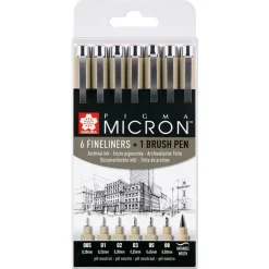 Sakura Zestaw cienkopisów Pigma Micron - - czarny, 3 szt. > Markery, Brushpeny I Pisaki
