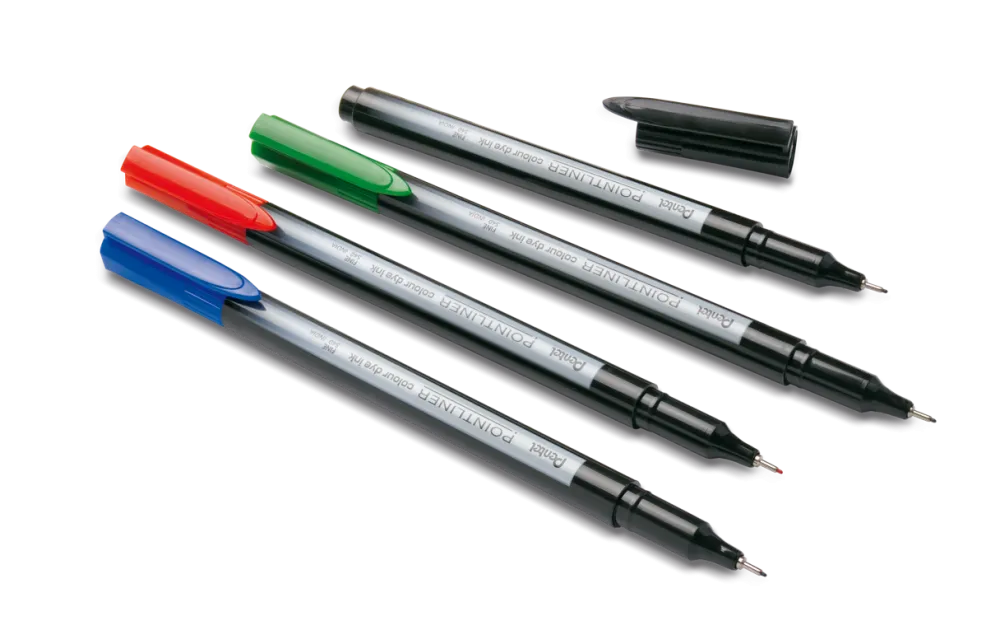 Pentel Zestaw cienkopisów Pointliner Colour 0,4 mm - - 4 szt.