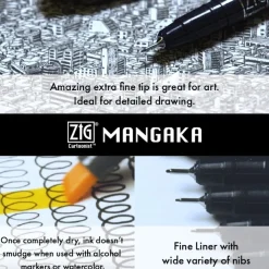 Kuretake Zestaw do ilustracji Illustration Basic Set 2 Inktober 2025 - - 5 szt.