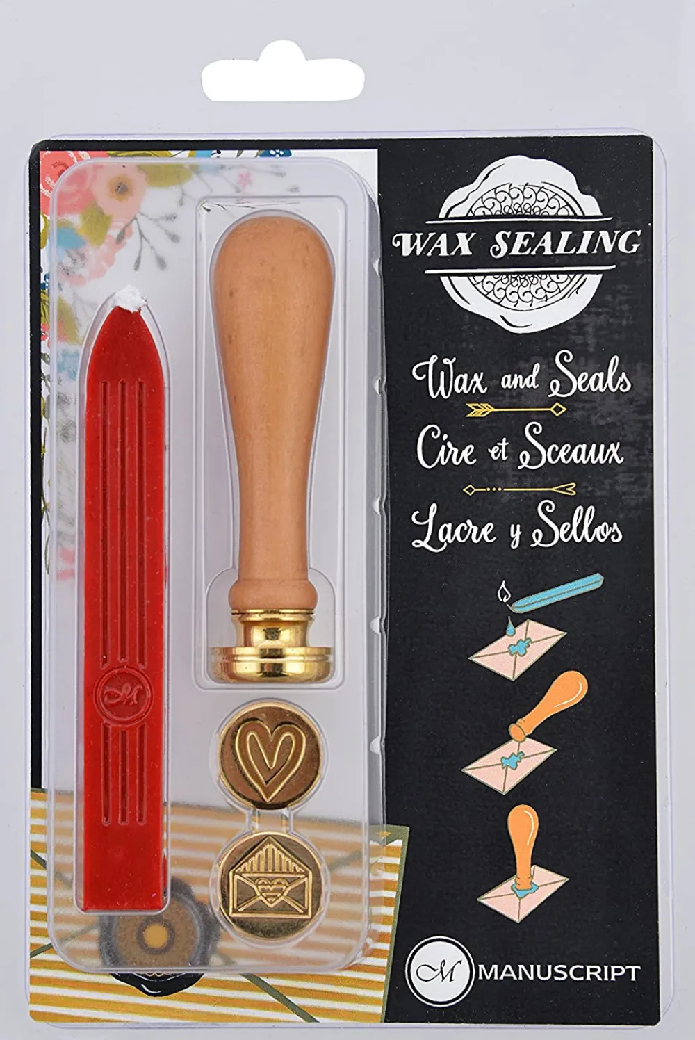 Manuscript Zestaw do lakowania - - Decorative Sealing Set Emotions