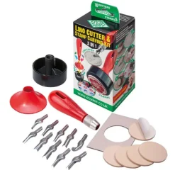 Essdee Zestaw do linorytu Lino Cutter & Stamp Carving Kit - - 15 szt. > Techniki Graficzne