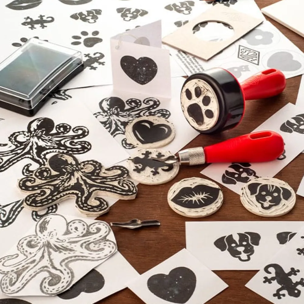 Essdee Zestaw do linorytu Stamp Carving Kit - - 12 szt.
