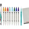 Pentel Zestaw do malowania Brush Sign Pen Twin Landscape - - 8 szt. > Pisaki Kaligraficzne