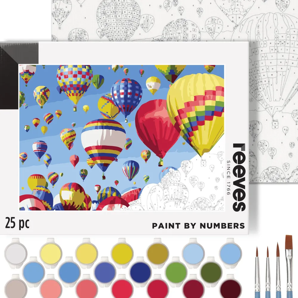 Reeves Zestaw do malowania po numerach - - Balloons