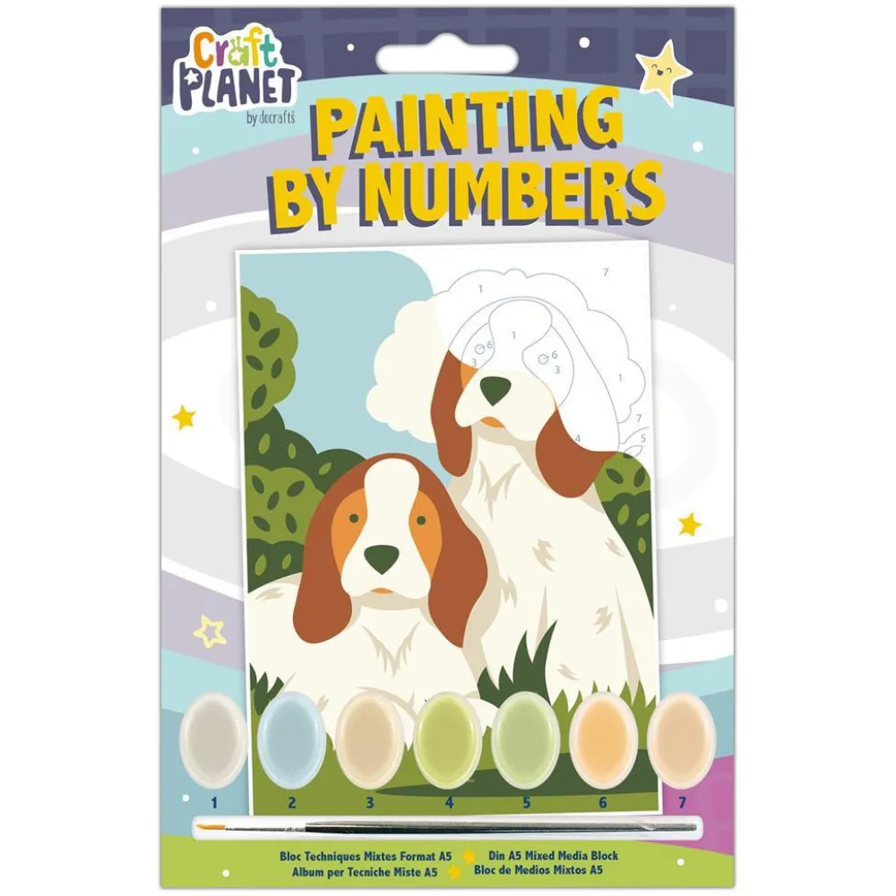 doCrafts Zestaw do malowania po numerach - Craft Planet - Pieski > Malowanie Po Numerach