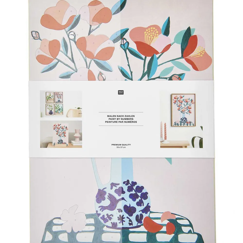 Rico Design Zestaw do malowania po numerach - - Camelia
