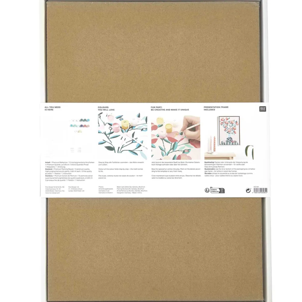 Rico Design Zestaw do malowania po numerach - - Camelia
