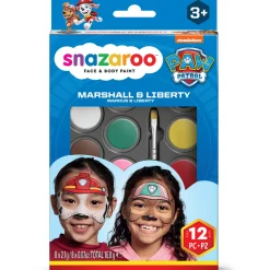 Snazaroo Zestaw do malowania twarzy Marshall i Liberty - - 12 szt.