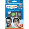 Snazaroo Zestaw do malowania twarzy Rocky i Tracker - - 12 szt. > Farby Do Twarzy I Ciała