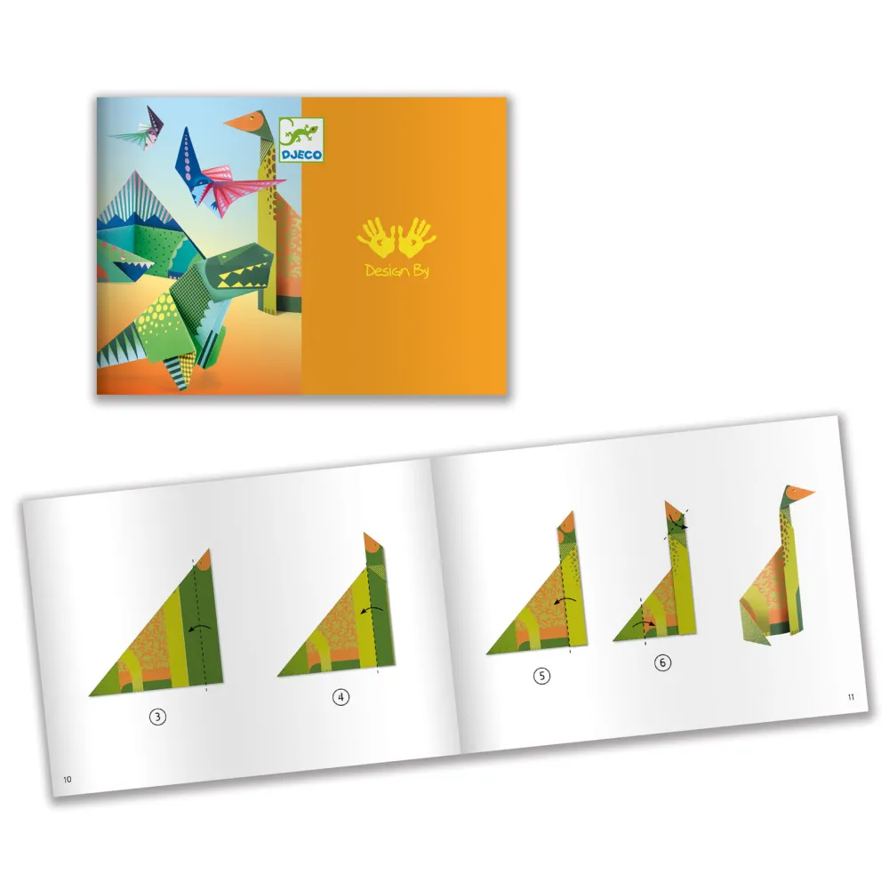 Djeco Zestaw do origami - - Dinozaury, 24 szt.
