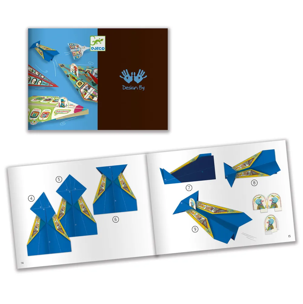 Djeco Zestaw do origami - - Samoloty, 20 szt.
