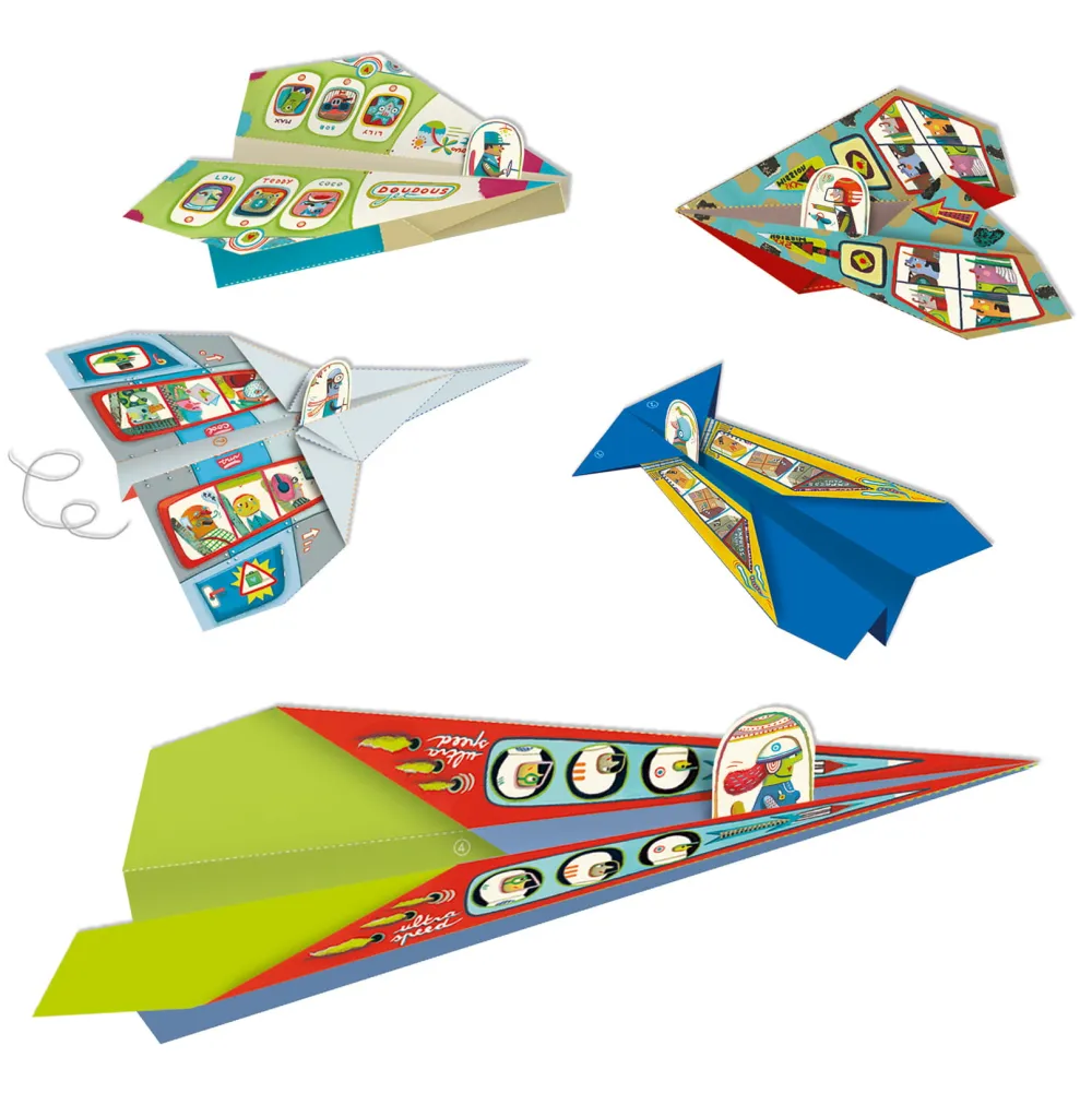 Djeco Zestaw do origami - - Samoloty, 20 szt.