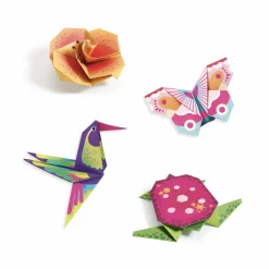 Djeco Zestaw do origami - - Tropiki neonowe, 24 szt.