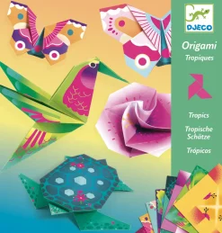 Djeco Zestaw do origami - - Tropiki neonowe, 24 szt.
