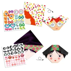 Djeco Zestaw do origami - - Wesołe twarze, 24 szt. ><noscript><img width=