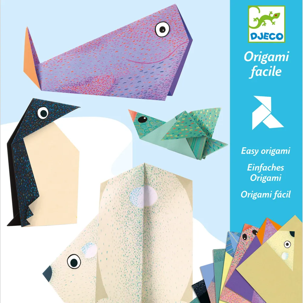Djeco Zestaw do origami - - Zwierzęta polarne, 24 szt. > Papier Origami