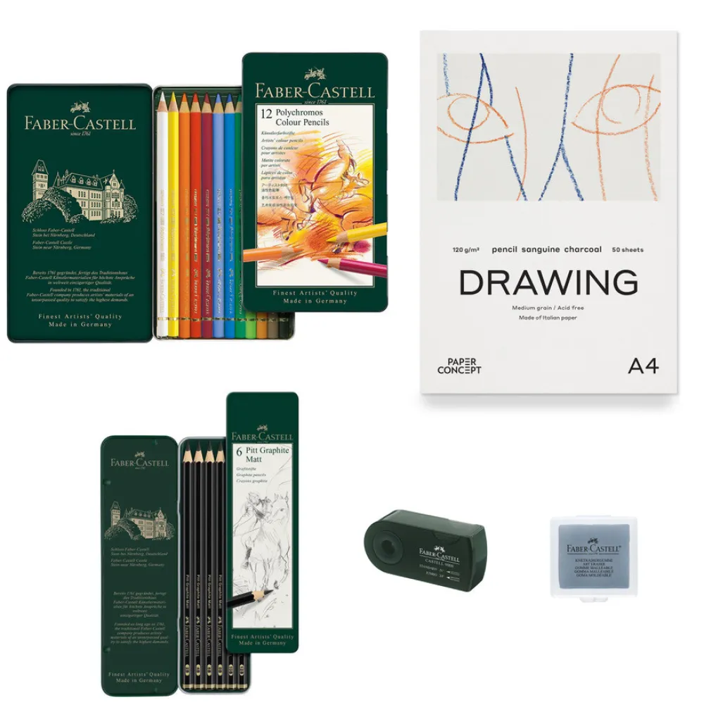 PaperConcept Zestaw do rysowania Drawing Set - > Zestawy Do Rysunku