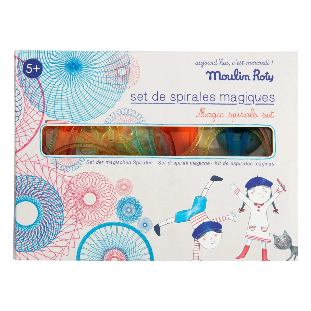 Dzieci Moulin Roty Zestaw do rysowania - - Magiczne Spirale