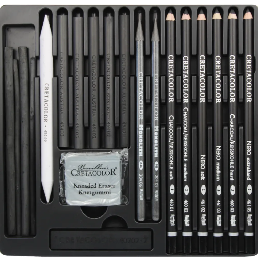 Cretacolor Zestaw do szkicowania Black Box - - 20 szt. > Zestawy Do Rysunku