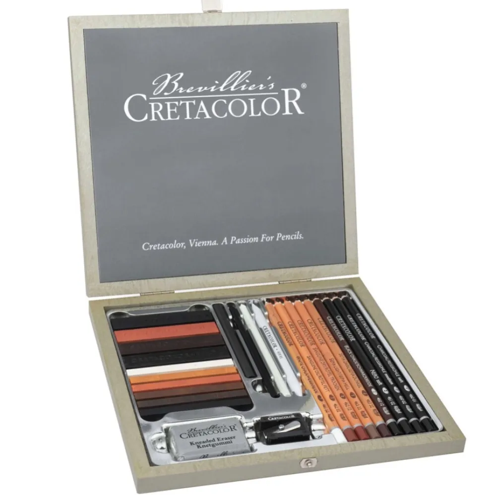 Cretacolor Zestaw do szkicowania Passion Box - - 25 szt.