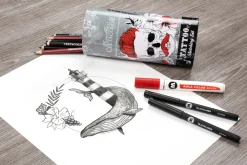 Cretacolor Zestaw do szkicowania tatuaży Tattoo - - 14 szt.
