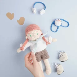 Rico Design Zestaw do szydełkowania Ricorumi Dollies - - Holiday Girlfriends ><noscript><img width=