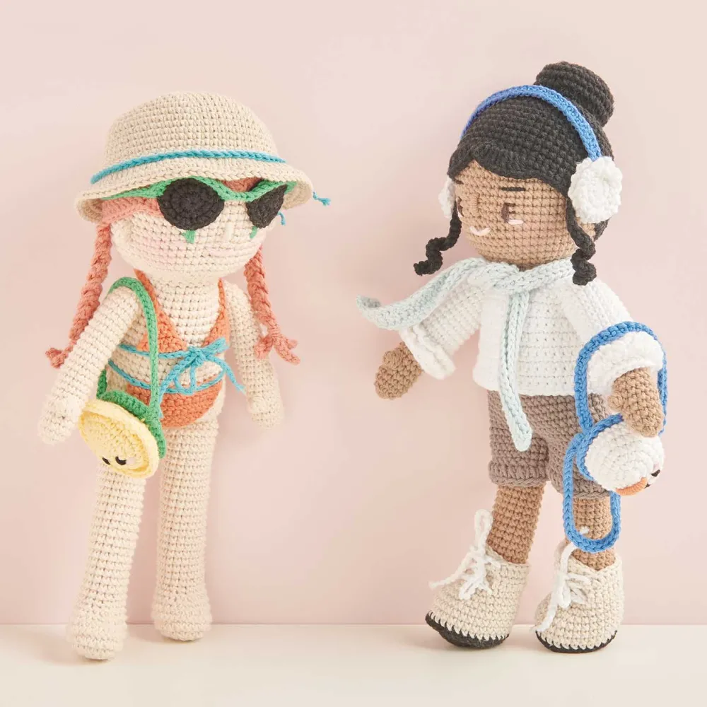 Rico Design Zestaw do szydełkowania Ricorumi Dollies - - Holiday Girlfriends > Zestawy Do Haftu