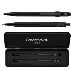 Caran d'Ache Zestaw długopis 849 i ołówek 844 - - Black Code 2 szt. ><noscript><img width=