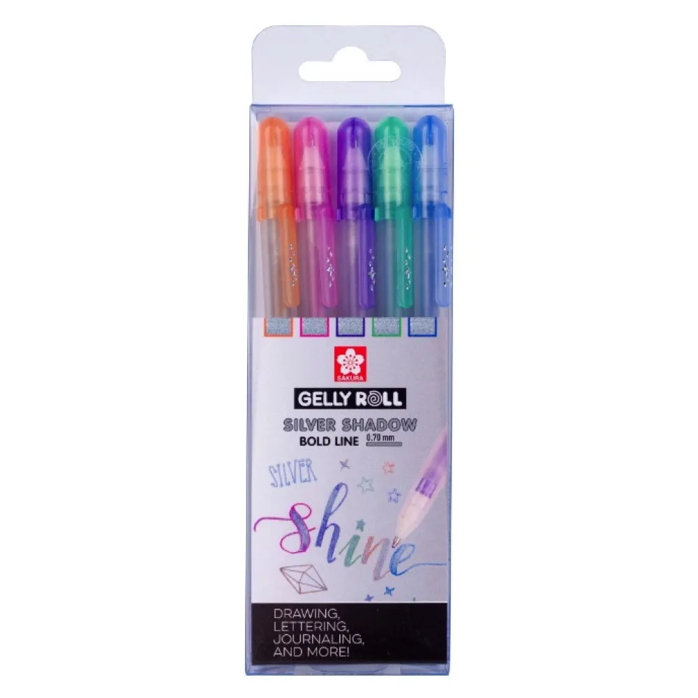 Sakura Zestaw długopisów żelowych Gelly Roll Gold Shadow - - 5 szt. > Długopisy Żelowe|Markery, Brushpeny I Pisaki