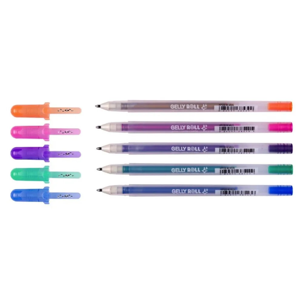 Sakura Zestaw długopisów żelowych Gelly Roll Silver Shadow - - 5 szt.