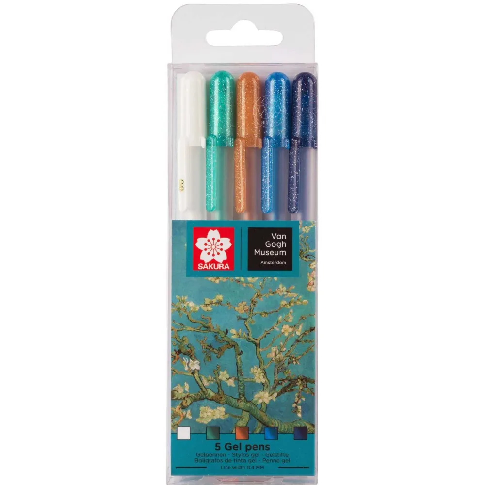 Sakura Zestaw długopisów żelowych Gelly Roll - x Van Gogh Museum - 5 szt.